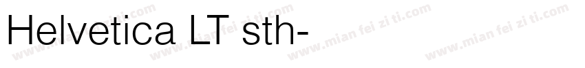 Helvetica LT sth字体转换